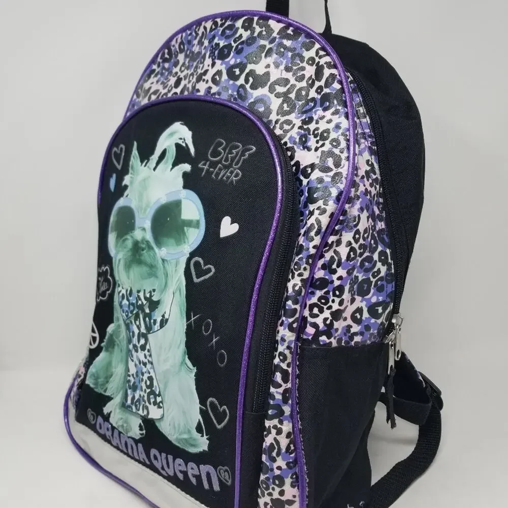 Drama Queen Doggie‎ Backpack Pre-owned Lightweight Easy to Care School Bag
